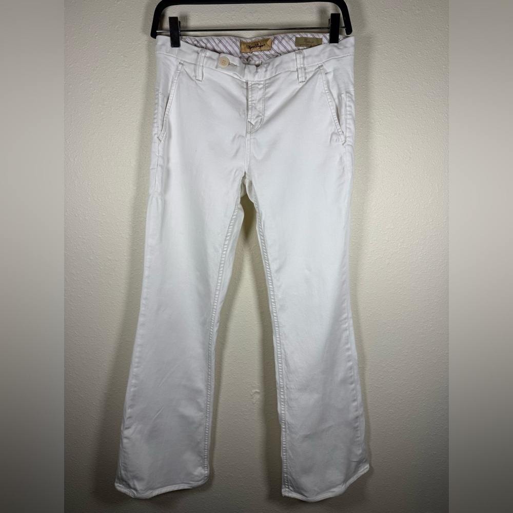 Raven Denim McKenzie Wide Leg Trouser Low Rise Y2K Off White 28